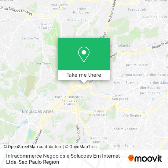 Infracommerce Negocios e Solucoes Em Internet Ltda map