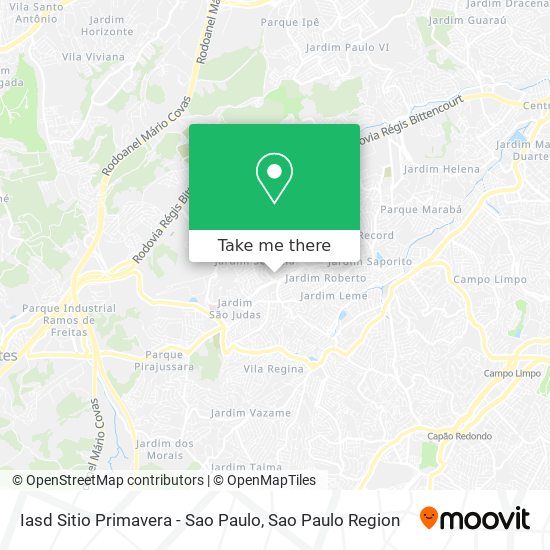 Iasd Sitio Primavera - Sao Paulo map