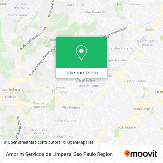 Mapa Amorim Servicos de Limpeza