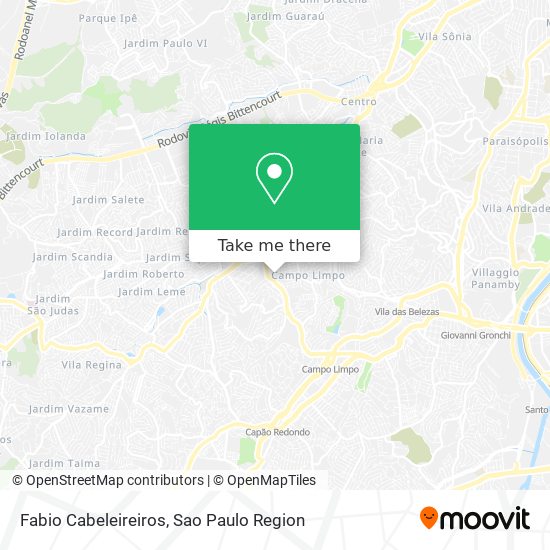 Mapa Fabio Cabeleireiros
