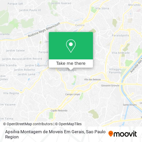 Apsilva Montagem de Moveis Em Gerais map