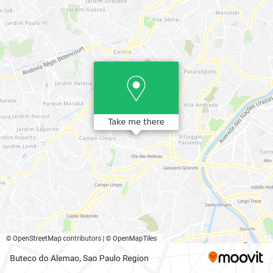 Mapa Buteco do Alemao