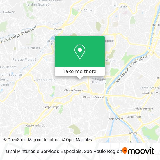 Mapa G2hi Pinturas e Servicos Especiais