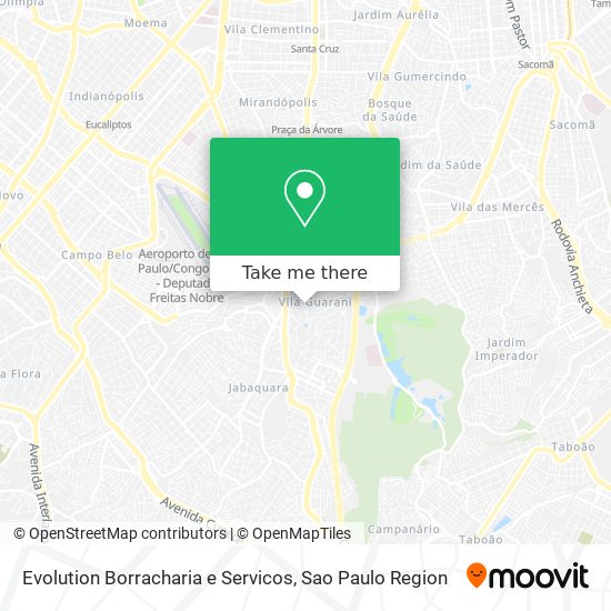 Evolution Borracharia e Servicos map