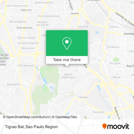 Mapa Tigrao Bar