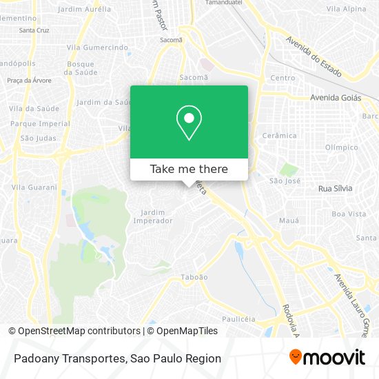 Padoany Transportes map