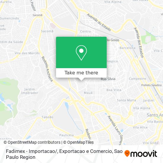 Mapa Fadimex - Importacao / , Exportacao e Comercio