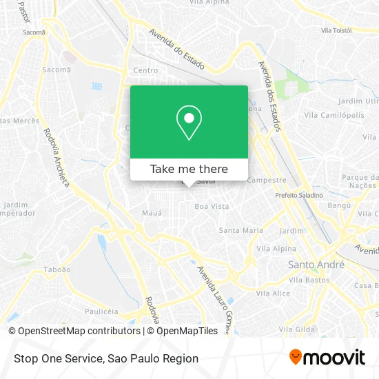 Stop One Service map