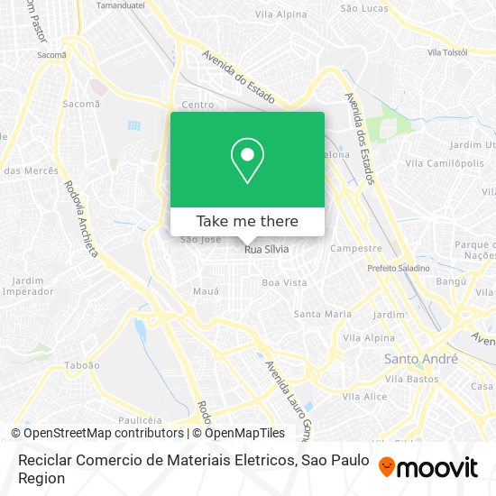 Reciclar Comercio de Materiais Eletricos map