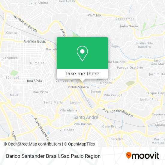 Banco Santander Brasil map