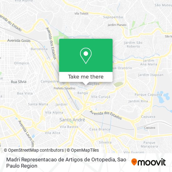 Madri Representacao de Artigos de Ortopedia map
