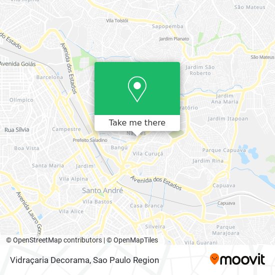 Vidraçaria Decorama map
