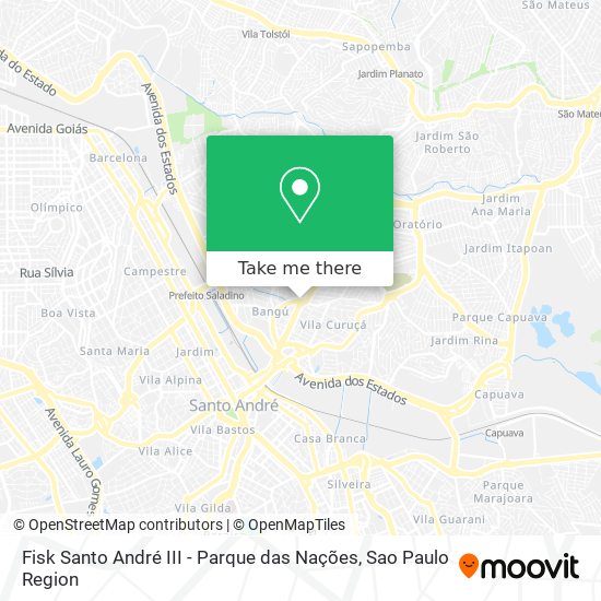 Mapa Fisk Santo André III - Parque das Nações