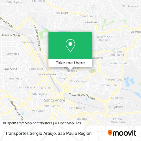 Transportes Sergio Araujo map