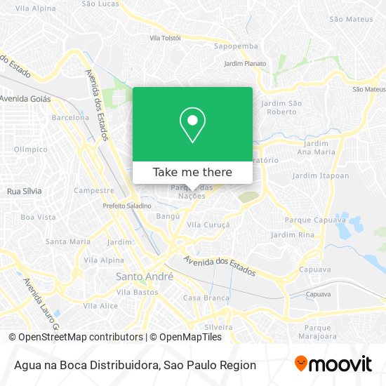 Agua na Boca Distribuidora map