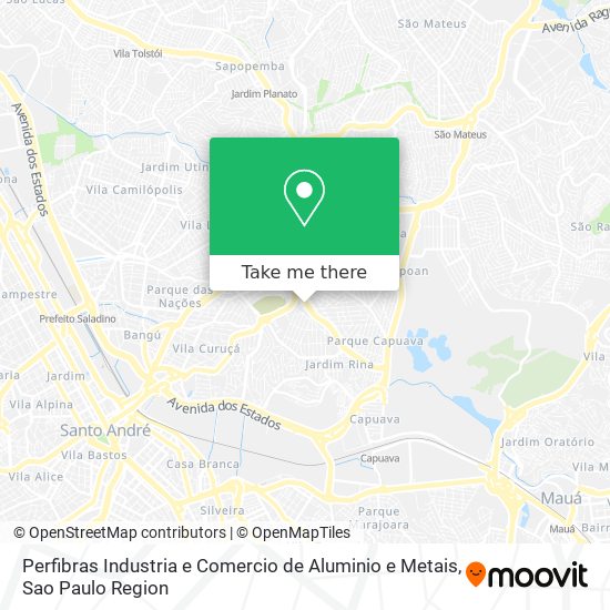 Mapa Perfibras Industria e Comercio de Aluminio e Metais