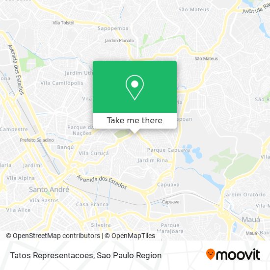 Tatos Representacoes map