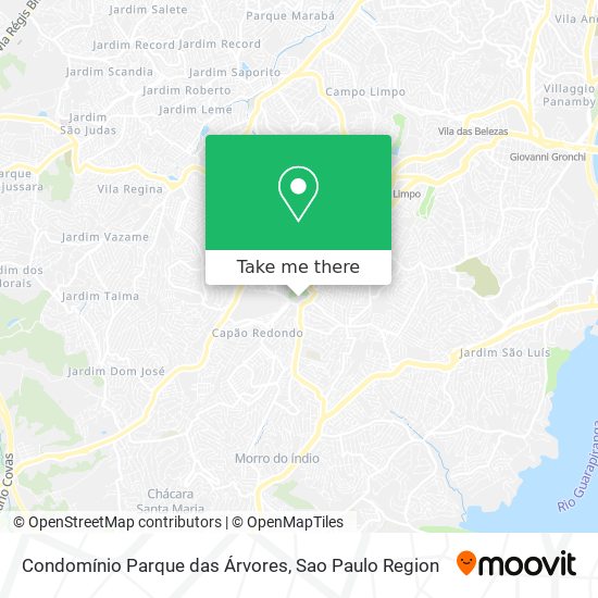 Condomínio Parque das Árvores map