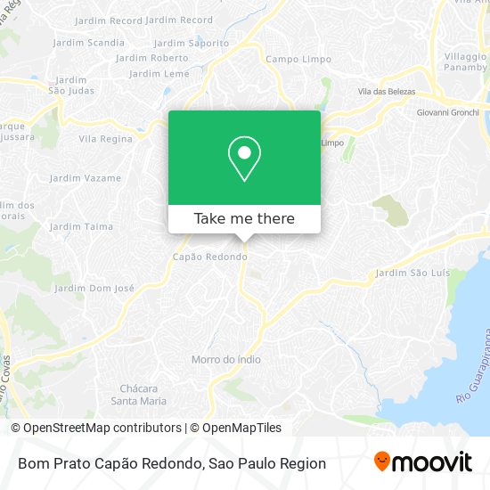 Mapa Bom Prato Capão Redondo
