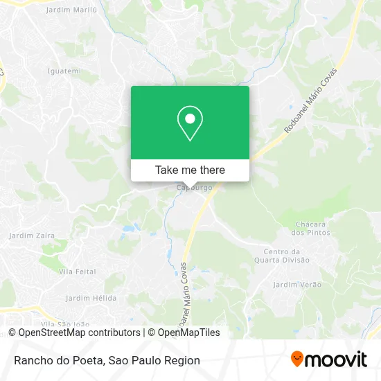 Rancho do Poeta map