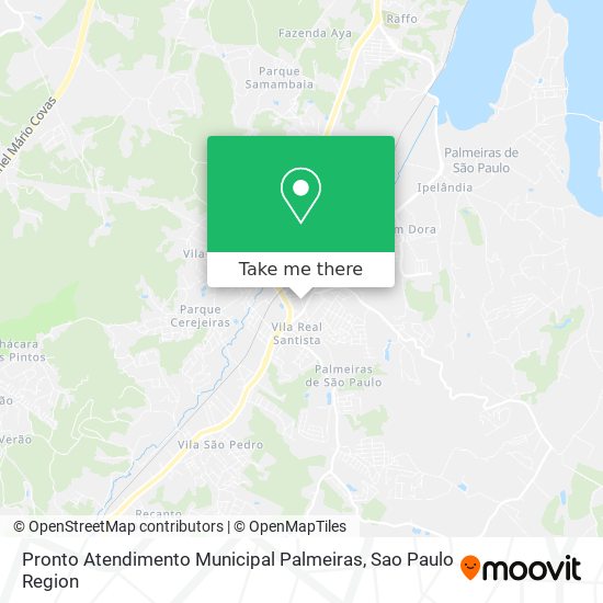 Pronto Atendimento Municipal Palmeiras map