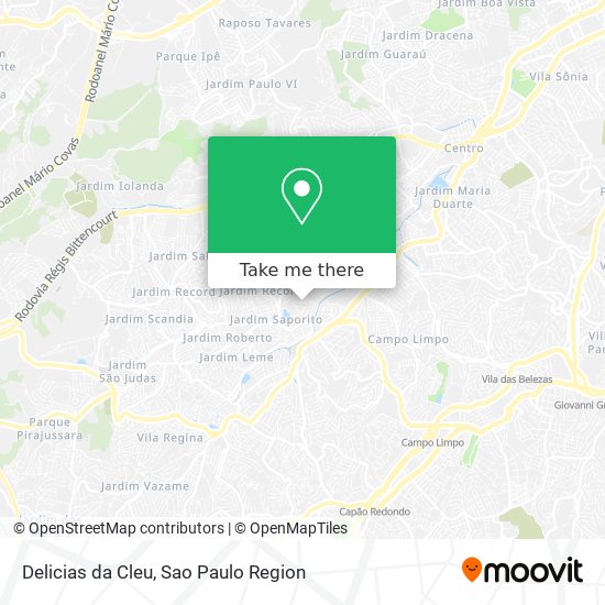 Mapa Delicias da Cleu