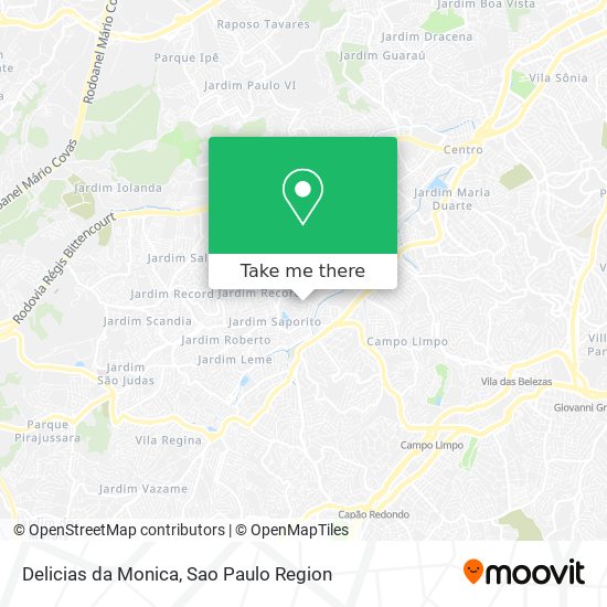 Mapa Delicias da Monica