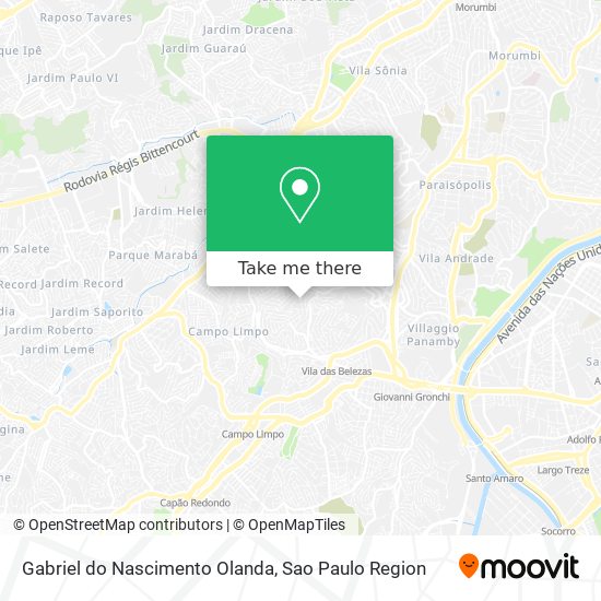 Gabriel do Nascimento Olanda map