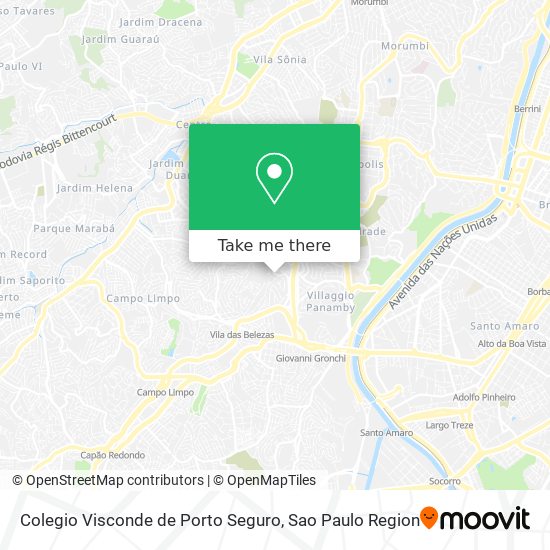 Colegio Visconde de Porto Seguro map