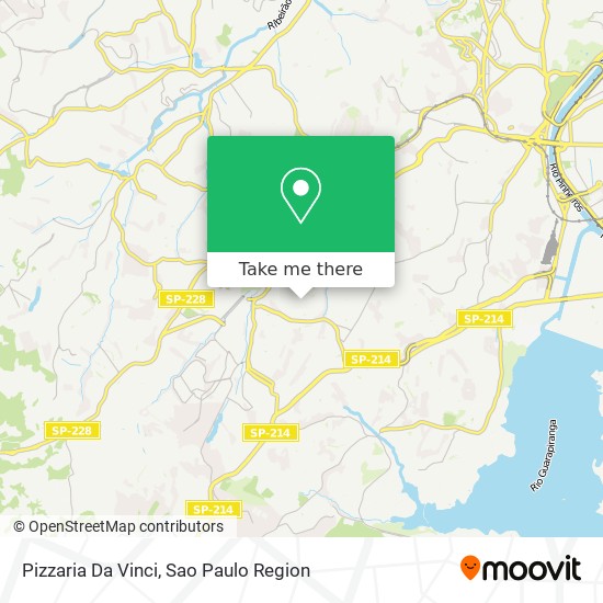 Pizzaria Da Vinci map