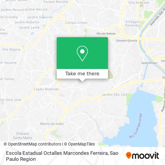 Mapa Escola Estadual Octalles Marcondes Ferreira