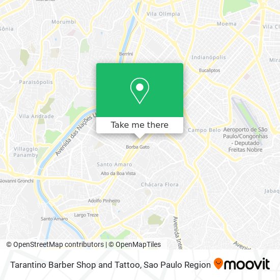 Tarantino Barber Shop and Tattoo map