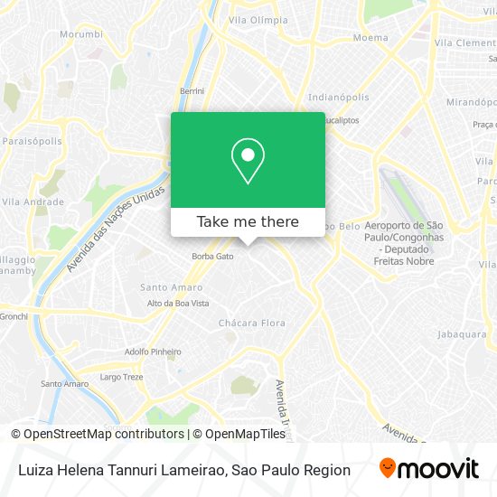 Luiza Helena Tannuri Lameirao map