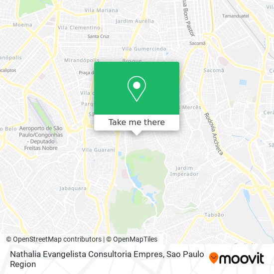 Mapa Nathalia Evangelista Consultoria Empres