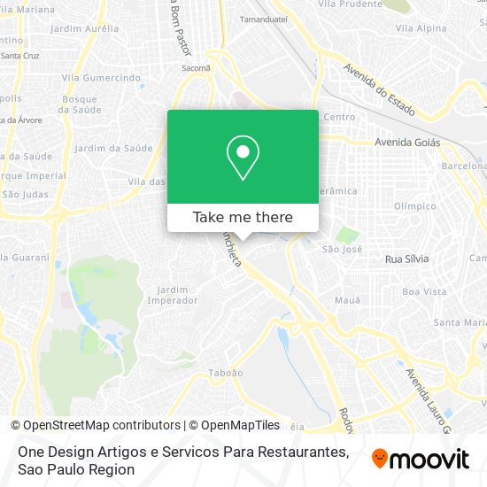One Design Artigos e Servicos Para Restaurantes map
