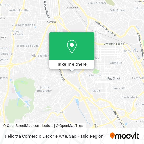 Felicitta Comercio Decor e Arte map