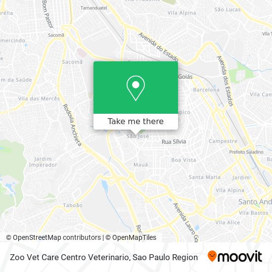 Mapa Zoo Vet Care Centro Veterinario