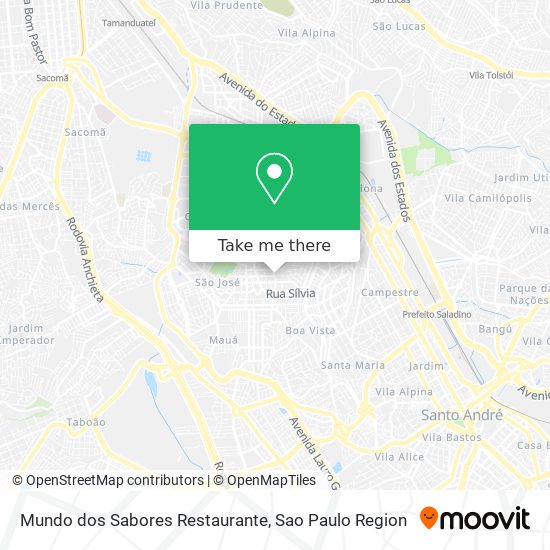 Mapa Mundo dos Sabores Restaurante