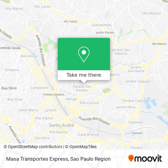 Masa Transportes Express map