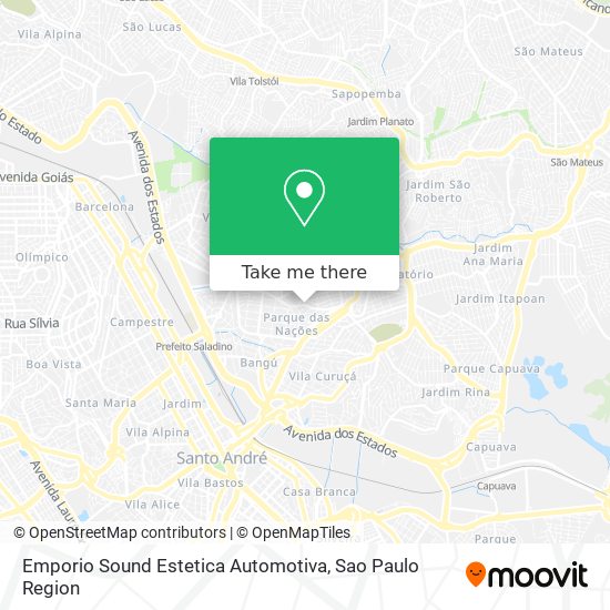 Mapa Emporio Sound Estetica Automotiva