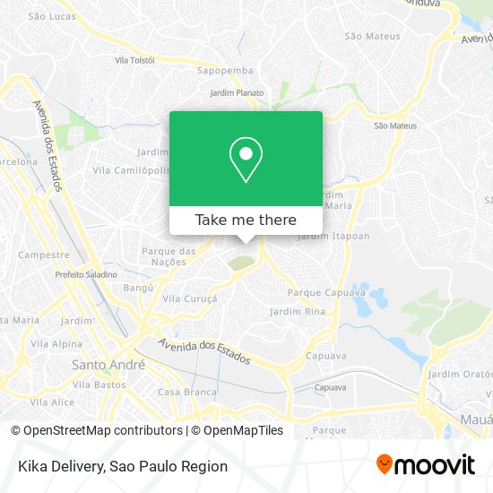 Mapa Kika Delivery