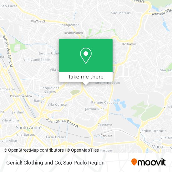 Genial! Clothing and Co map