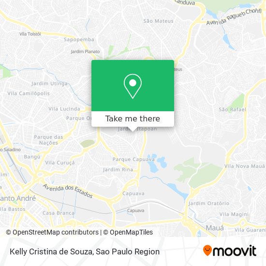 Mapa Kelly Cristina de Souza