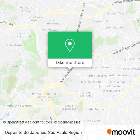 Deposito do Japones map
