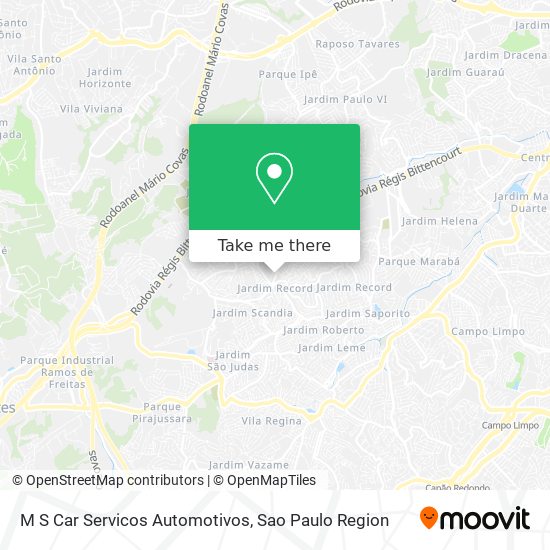 M S Car Servicos Automotivos map