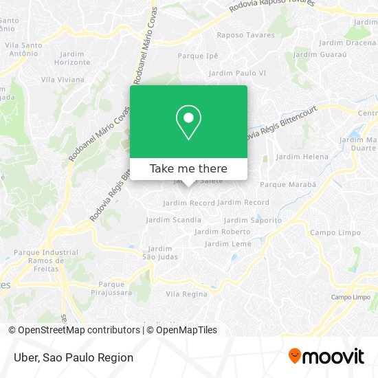 Mapa Uber