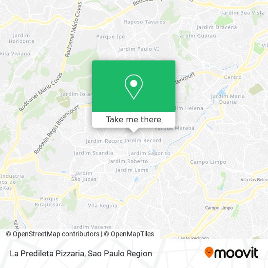 La Predileta Pizzaria map