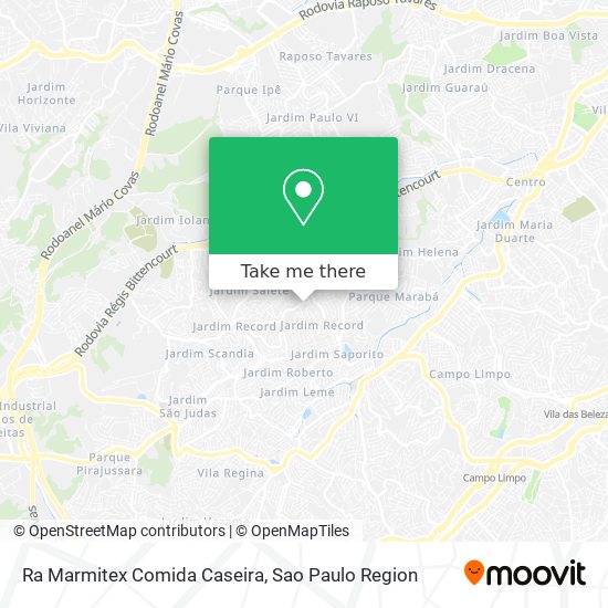 Ra Marmitex Comida Caseira map