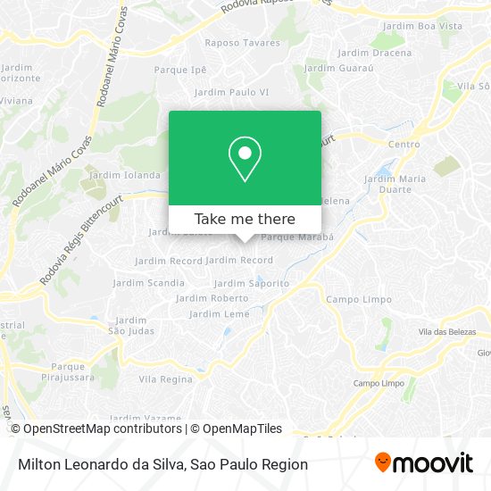 Mapa Milton Leonardo da Silva