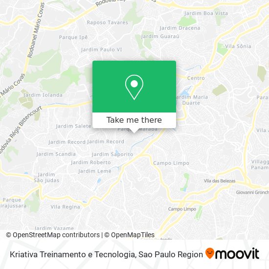 Kriativa Treinamento e Tecnologia map